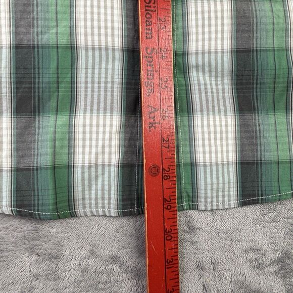 Eddie Bauer Shirt Mens L Green Vented Button L/S  Roll Tab Fishing Performance - Picture 10 of 15